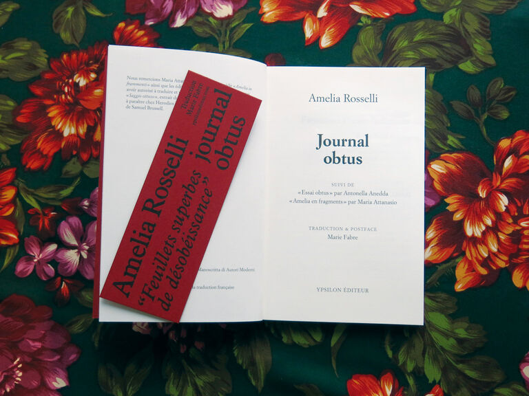 Journal obtus — Amelia Rosselli, Maria Attanasio, Antonella Anedda