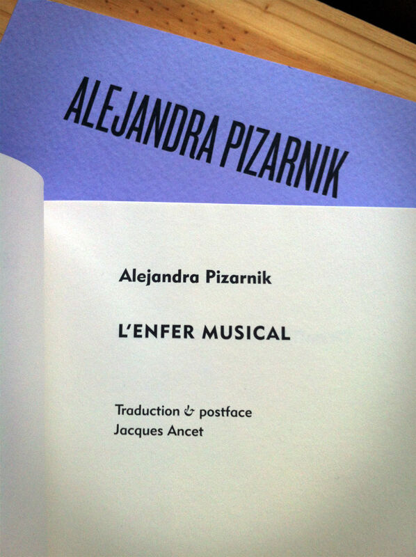 L’Enfer musical — Alejandra Pizarnik