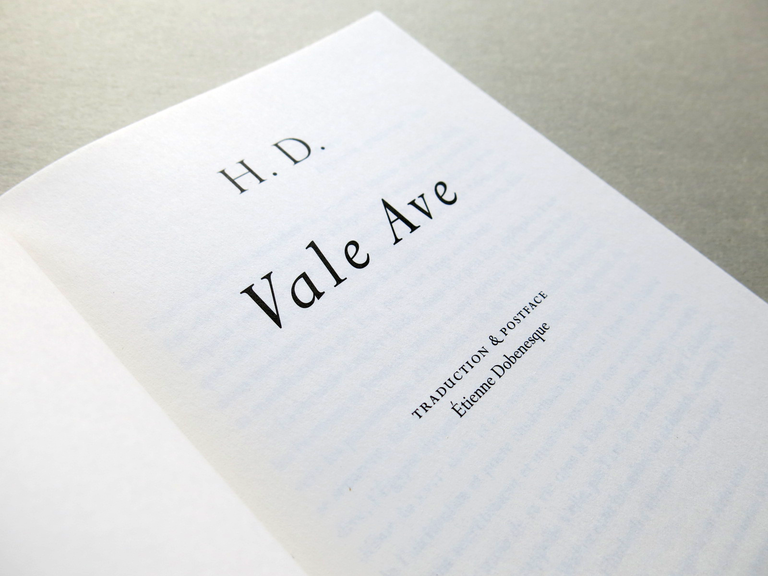 Vale Ave — Hilda Doolittle