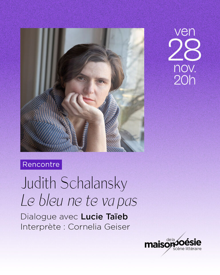 Judith Schalansky à la Maison de la poésie