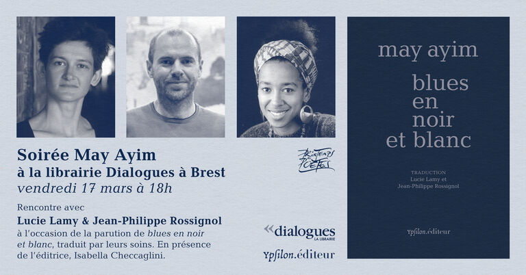 Rencontre autour de blues en noir et blanc de May Ayim à la librairie Dialogues à Brest