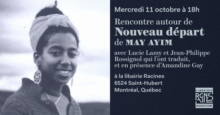 Rencontre Ayim à la librairie Racines à Montréal