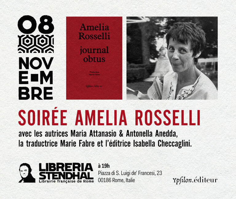 Soirée Amelia Rosselli à la librairie française de Rome